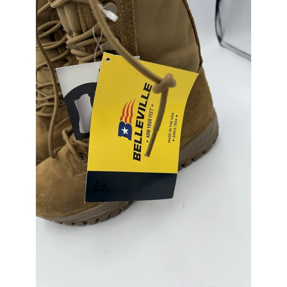 Belleville C312ST Hot Weather Steel Toe Tactical Boots Men's Size 5.5W Brown USA